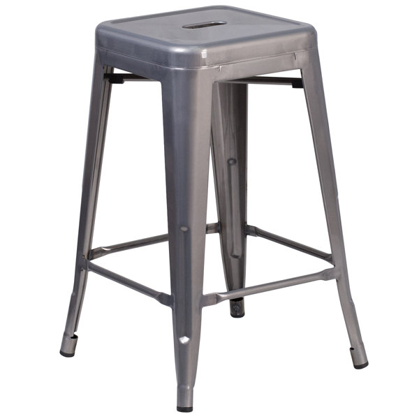 Jerome Backless Metal 24.25" Bar Stool & Reviews AllModern